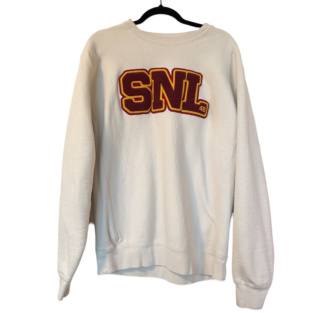 Saturday Night Live SNL Season 48 Crewneck Embroidered Unisex Large